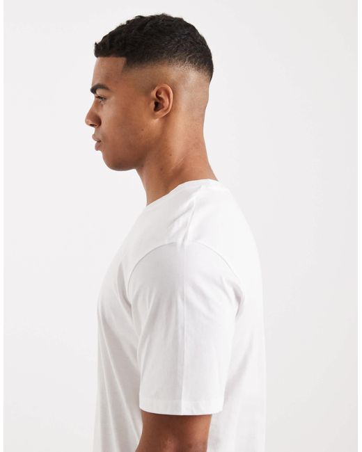 Jack & Jones – oversize-t-shirt in White für Herren