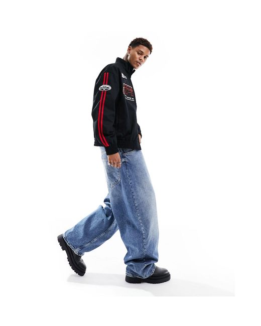 Pull&Bear Blue Super baggy Fit Jeans for men