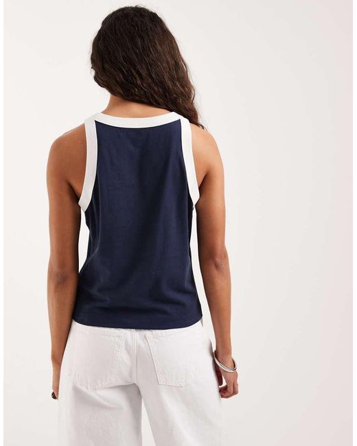 Wrangler Blue Ringer Tank Top
