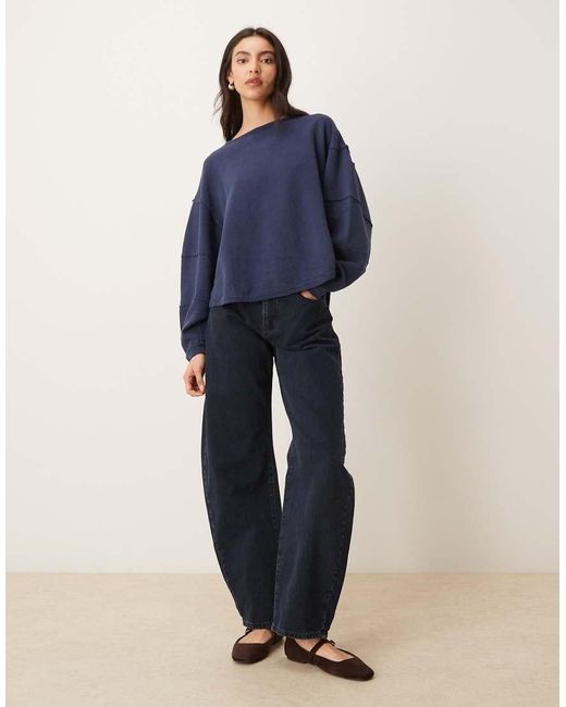 Free People Blue Total Eclipse Tee