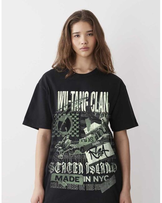 PRNT Black X Wu-Tang Clan Collage Relaxed Fit T-Shirt