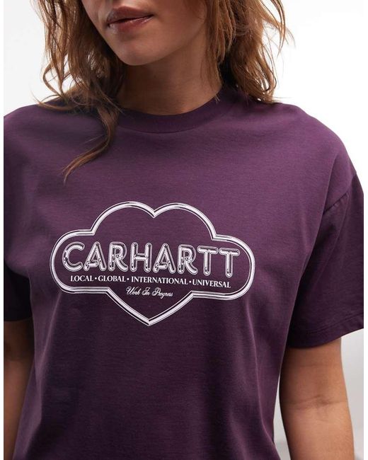 Carhartt Purple Cloud Heart T-shirt