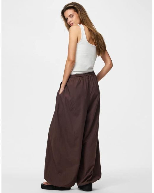 Pieces Broek in het Brown
