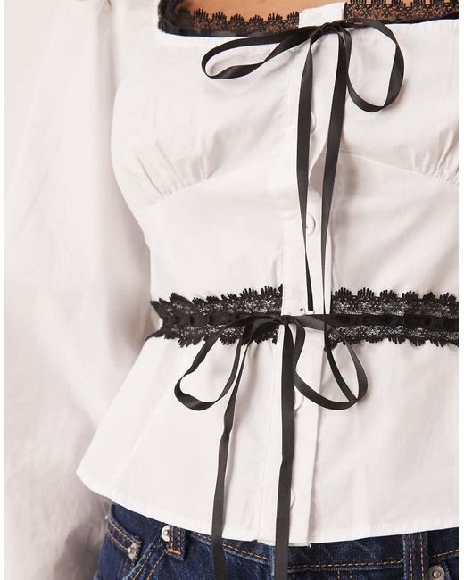Glamorous Blue Square Neck Tops