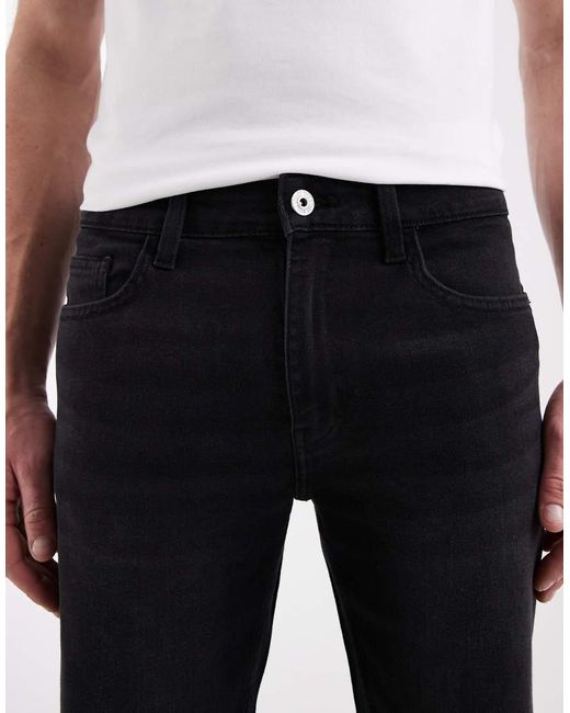 Only & Sons Gray Denim Shorts for men