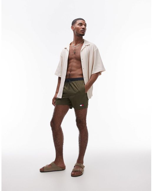 Tommy Hilfiger White Drawstring Swim Shorts for men