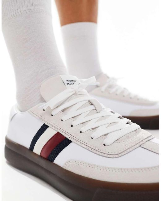 Tommy Hilfiger White Cupset Trainers for men