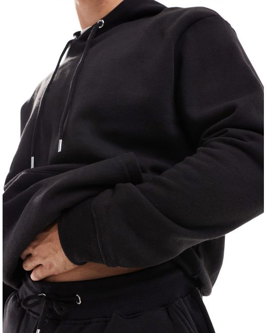 Don't Think Twice Dtt – jersey-set aus kapuzenpullover und shorts in Black für Herren