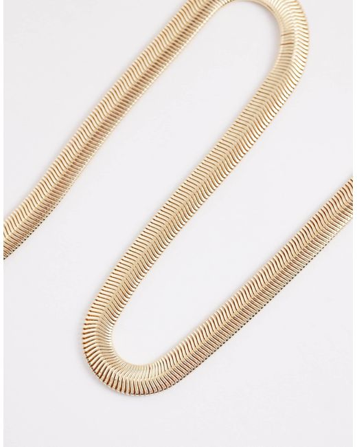 Accessorize White – breite schlangenhalskette