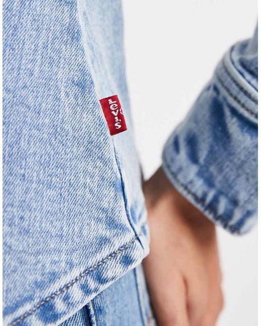 Levi's Blue Fitted Denim Shirt