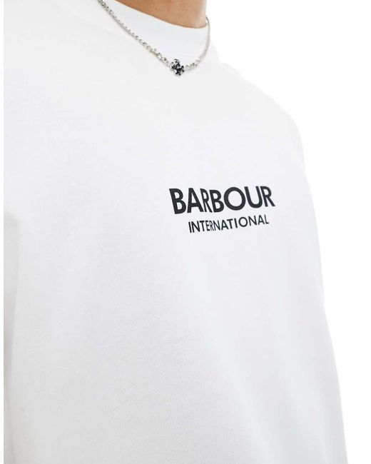Camiseta Blanca Extragrande Formula Exclusiva En Asos De Barbour de hombre de color White