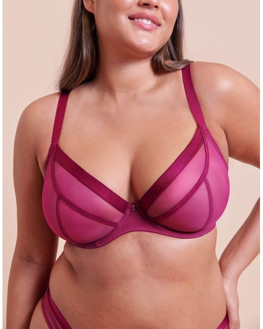 Curvy Kate Pink Lightstyle Plunge Bra Fuller Bust