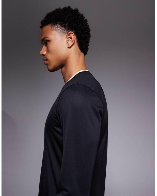 Adidas Originals Blue Adidas Football Entrada 26 Long Sleeve Top for men