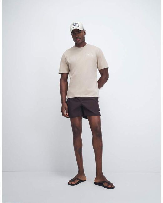 Stan Ray Natural Logo Short Sleeve T-shirt With Back Print for men