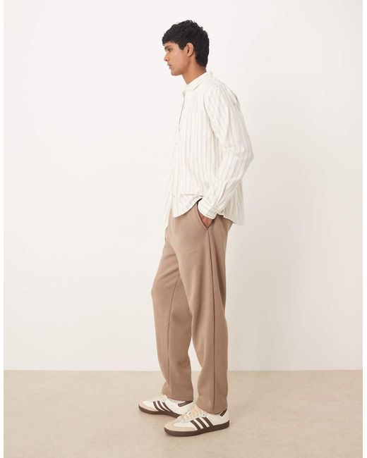 ASOS Natural Co-ord Relaxed Tapered Fit joggers for men