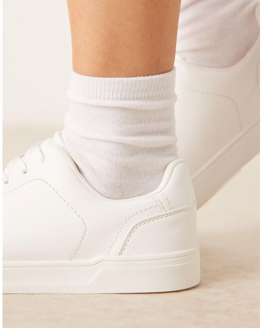 ASOS Natural Delta Lace Up Sneakers