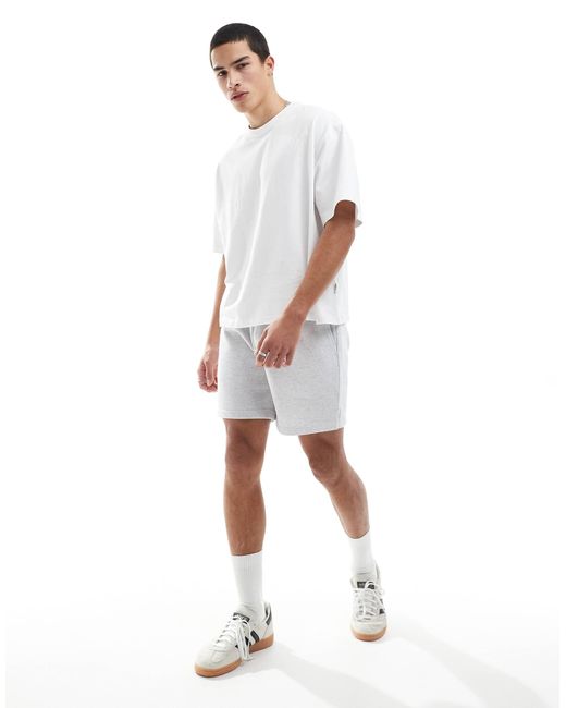 Only & Sons White Sweat Short for men