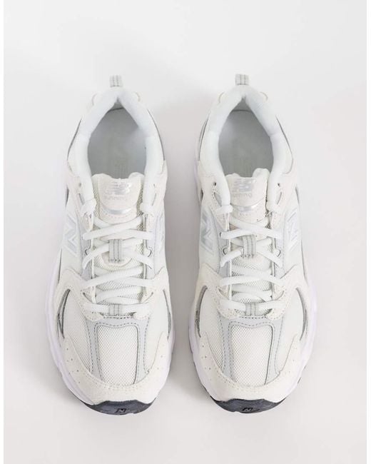 New Balance White 9060