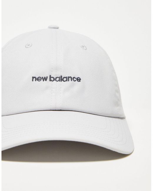 Casquette à logo linéaire New Balance en coloris White