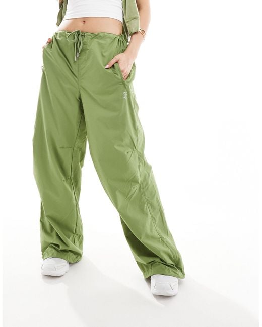 Juicy Couture Green Ayla Parachute Pants
