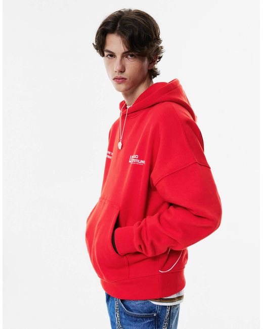 Pull&Bear – stwd – kapuzenpullover in Red für Herren