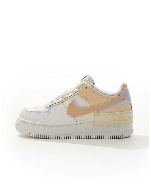 Nike Natural Air Force 1 Shadow Trainers