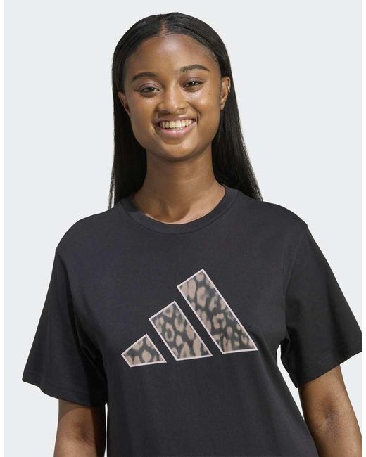 Adidas Originals Black Animal Graphic T-Shirt
