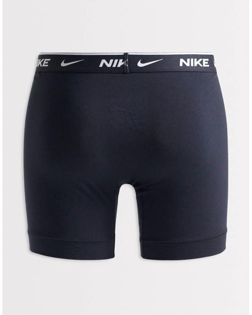 Nike Blue Essential Cotton Stretch 3 Pack Boxer Briefs for men