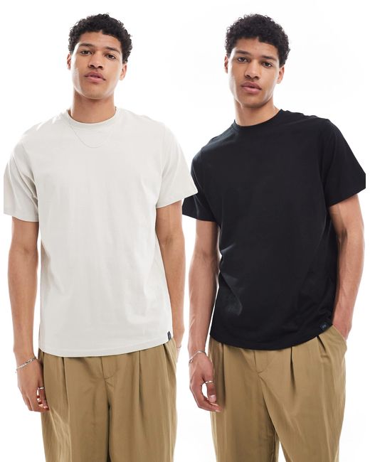 Pull&Bear – 2er-pack t-shirts in Multicolor für Herren