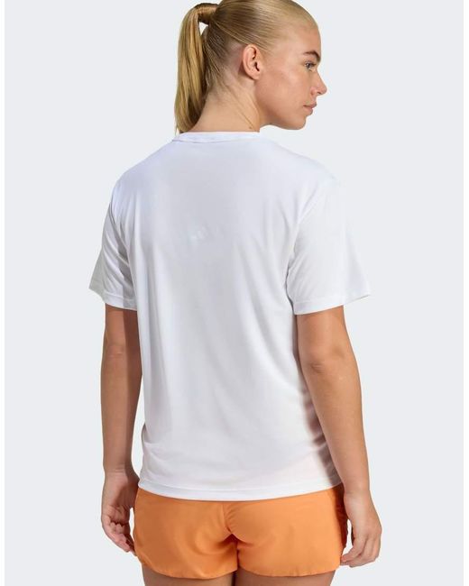 Adidas Originals White Adi365 Running Essentials T-Shirt