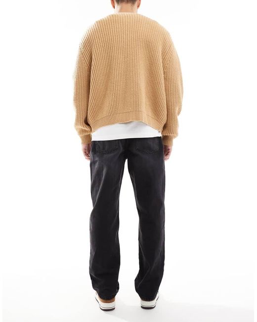 Cotton On Black baggy Jeans for men