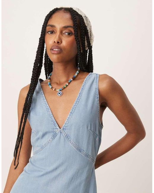 Vestito A Trapezio di Mango in Blue