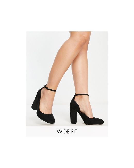 block heels wide fit