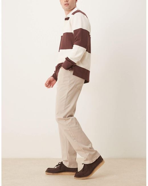 ASOS Natural Straight Fit Chino for men