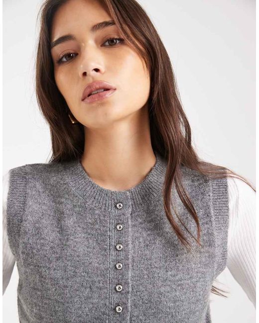 Gilet di New Look in Gray