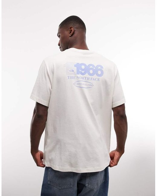 The North Face White Track Backprint Relaxed T-shirt for men