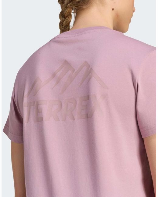 Adidas Originals Purple Terrex Mountain Graphic T-shirt