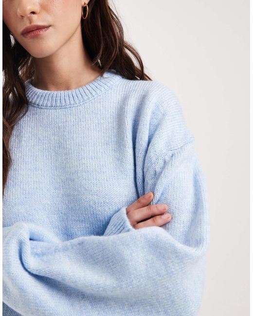ASOS Blue – kastiger pullover