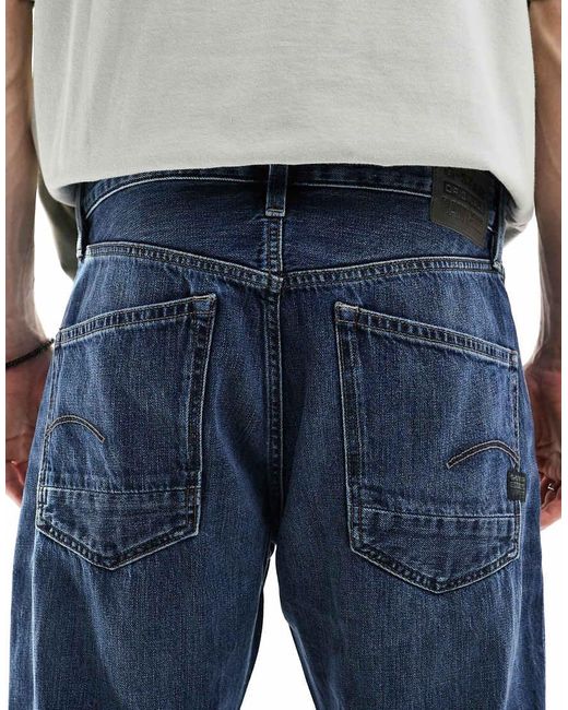 Vaqueros De Pernera Recta Con Lavado Medio Dakota De G-Star de hombre de color Blue