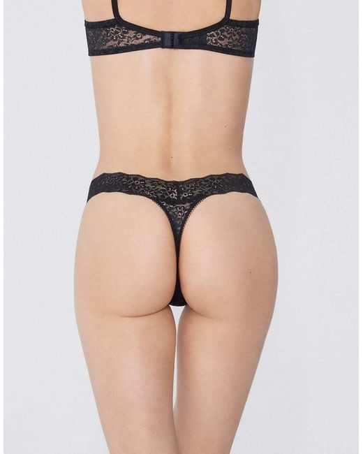 Tezenis Black 3 Pack High-Leg G-String