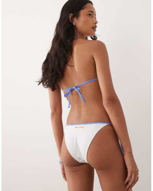 Rip Curl Brown Rip Curl Contrast Trim Tieside Bikini Bottom