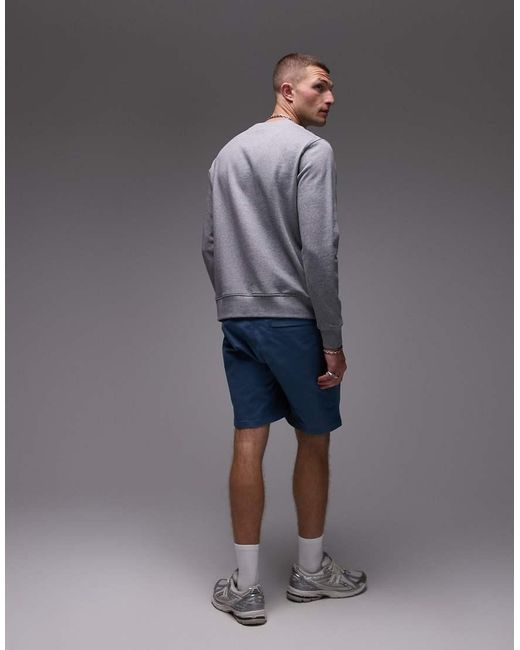 Pantalones Cortos Azules Con Logo Y Cordón Ajustable Wilmot De Parlez de hombre de color Blue