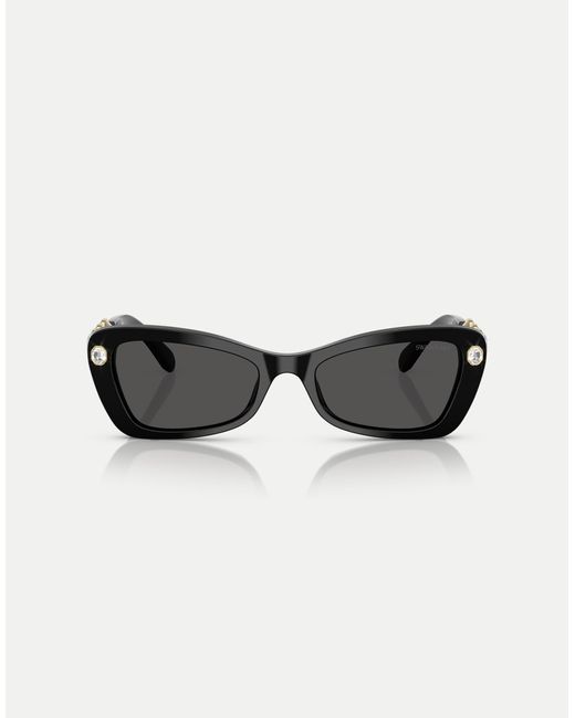 Swarovski Black – unregelmäßig geformte sonnenbrille