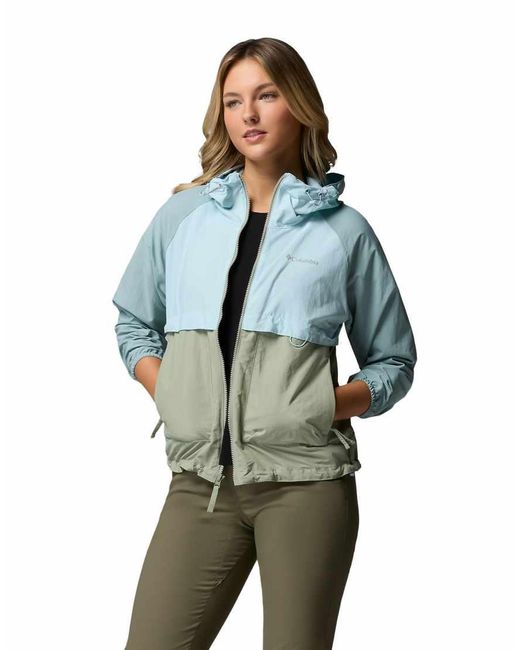 Columbia Blue Spire Valley Windbreaker Jacket