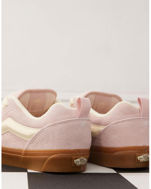 Knu school - baskets chunky en daim avec semelle en caoutchouc - clair Vans en coloris Blue