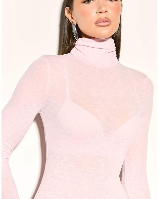 Noughts & Kisses Natural Gisele Candy Fine Knit Maxi Dress