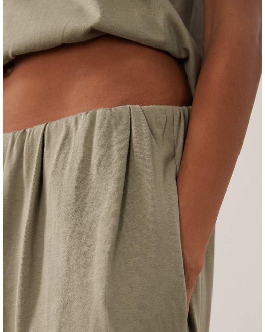 ASOS Natural Cotton Oversized Balloon Leg Trouser Co-ord