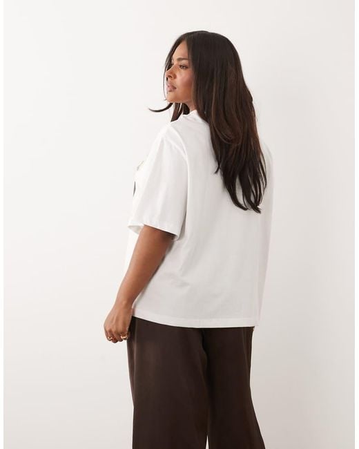 ASOS White Asos Design Curve Oversized T-shirt With Mexico Photographs Graphic