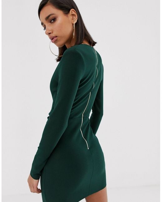 bec and bridge long sleeve silk dress