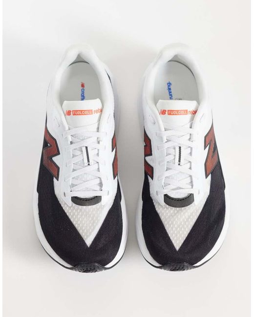 New Balance White Fuelcell Rebel V5 Running Trainers for men